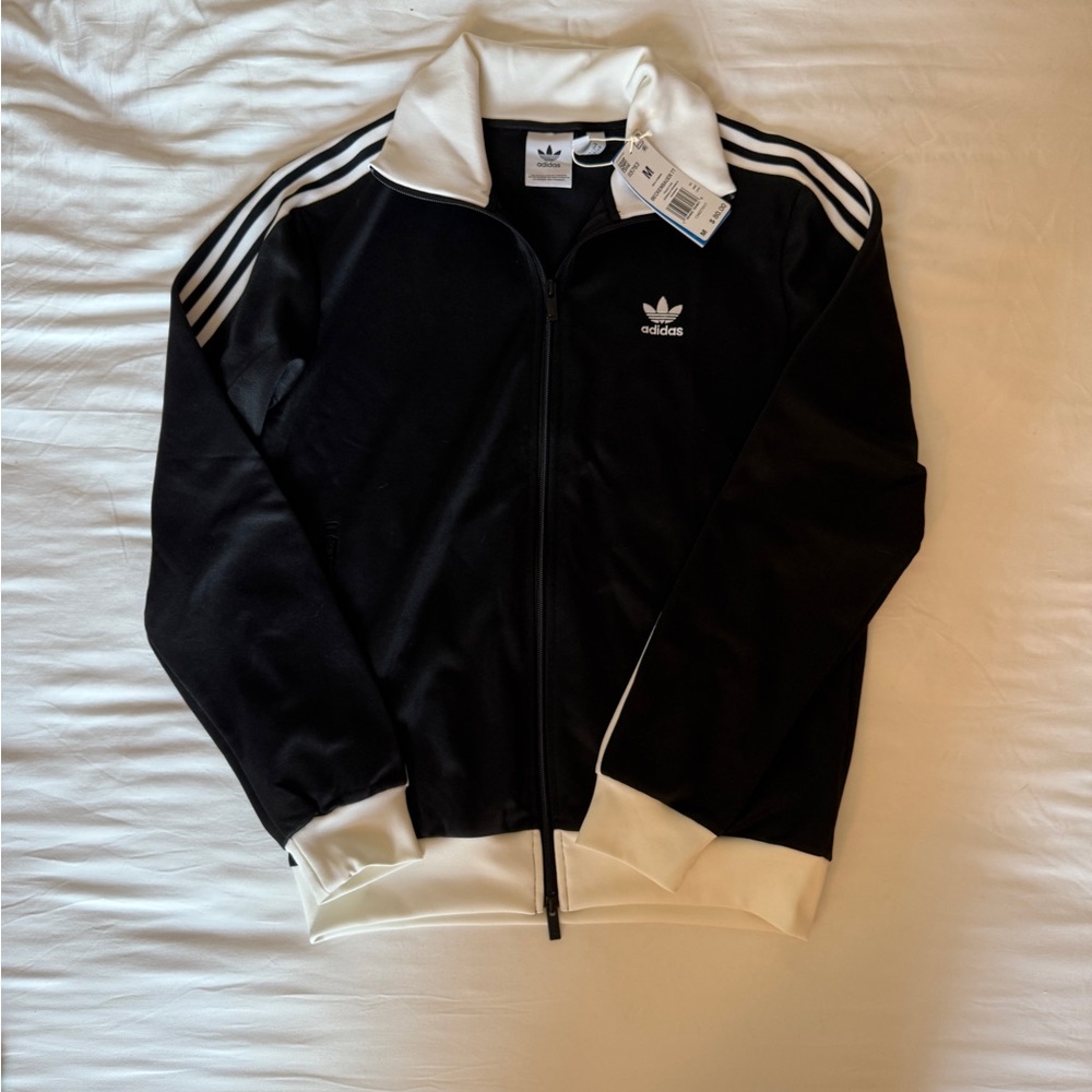 adidas Black and White Varsity Jacket